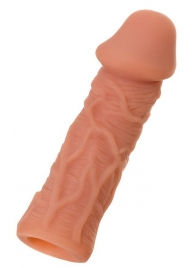 Телесная реалистичная насадка KOKOS Extreme Sleeve 05 с дополнительной стимуляцией - 12,7 см. - KOKOS - в Находке купить с доставкой
