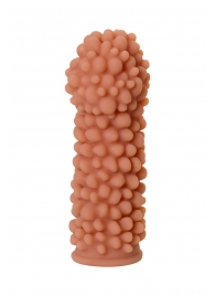 Телесная реалистичная насадка KOKOS Extreme Sleeve 08 с дополнительной стимуляцией - 12,7 см. - KOKOS - в Находке купить с доставкой