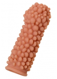 Телесная реалистичная насадка KOKOS Extreme Sleeve 08 с дополнительной стимуляцией - 12,7 см. - KOKOS - в Находке купить с доставкой