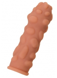 Телесная реалистичная насадка KOKOS Extreme Sleeve 11 с дополнительной стимуляцией - 12,7 см. - KOKOS - в Находке купить с доставкой
