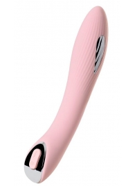 Розовый силиконовый вибратор с электростимуляцией TESLA G-POINT - 21 см. - ToyFa - купить с доставкой в Находке