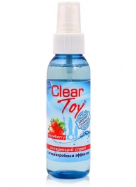 Очищающий спрей для игрушек CLEAR TOY Strawberry - 100 мл. - Биоритм - купить с доставкой в Находке