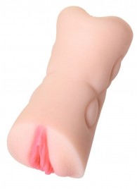 Телесный двусторонний мастурбатор Rich Fruit - вагина и анус - ToyFa - в Находке купить с доставкой