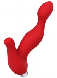 Красный силиконовый вибростимулятор простаты Proman - 12,5 см. - ToyFa - в Находке купить с доставкой