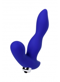 Синий силиконовый вибростимулятор простаты Stroman - 14,5 см. - ToyFa - в Находке купить с доставкой