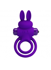 Фиолетовое эрекционное кольцо с вибростимуляцией клитора Vibrant Penis Ring III - Baile - в Находке купить с доставкой