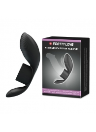 Черное кольцо на пенис с вибрацией Vibration Penis Sleeve - Baile - в Находке купить с доставкой