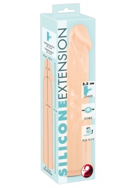 Телесная насадка-удлинитель Silicone Extension - 19 см. - Orion - в Находке купить с доставкой