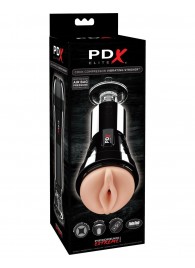 Телесный вибромастурбатор-вагина Cock Compressor Vibrating Stroker - Pipedream - в Находке купить с доставкой