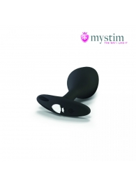 Черная пробка Mystim Rocking Vibe S с возможностью подключения к электростимулятору - 9,7 см. - MyStim - купить с доставкой в Находке