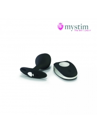 Черная пробка Mystim Rocking Vibe S с возможностью подключения к электростимулятору - 9,7 см. - MyStim - купить с доставкой в Находке
