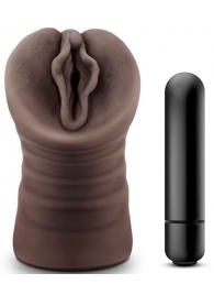 Коричневый мастурбатор-вагина Alexis - Blush Novelties - в Находке купить с доставкой