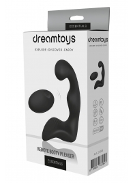 Черный вибромассажер простаты REMOTE BOOTY PLEASER - Dream Toys - в Находке купить с доставкой