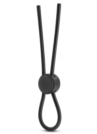 Черное силиконовое лассо на пенис SILICONE LOOP COCK RING - Blush Novelties - в Находке купить с доставкой