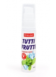 Гель-смазка Tutti-frutti со вкусом сладкой мяты - 30 гр. - Биоритм - купить с доставкой в Находке