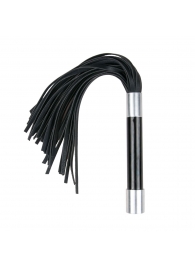 Черная плеть Easytoys Flogger With Metal Grip - 38 см. - Easy toys - купить с доставкой в Находке