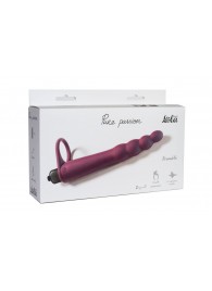 Бордовая вибронасадка для двойного проникновения Bramble - 16,5 см. - Lola Games - купить с доставкой в Находке