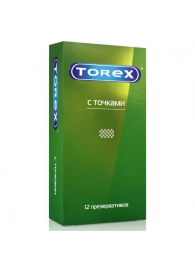 Текстурированные презервативы Torex  С точками  - 12 шт. - Torex - купить с доставкой в Находке