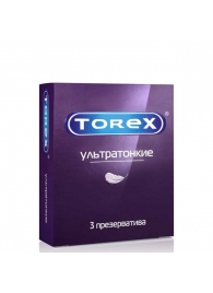 Презервативы Torex  Ультратонкие  - 3 шт. - Torex - купить с доставкой в Находке