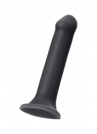 Черный фаллос на присоске Silicone Bendable Dildo XL - 20 см. - Strap-on-me - купить с доставкой в Находке