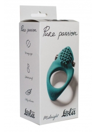 Зеленое эрекционное виброкольцо Pure Passion Midnight - Lola Games - в Находке купить с доставкой