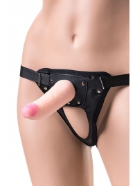 Телесный страпон на трусиках Realstick Jax - 17,9 см. - ToyFa - купить с доставкой в Находке
