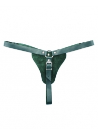 Изумрудные трусики с кольцом для страпона Ladys Arsenal - БДСМ Арсенал - купить с доставкой в Находке