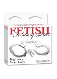 Металлические наручники Beginner s Metal Cuffs - Pipedream - купить с доставкой в Находке