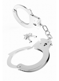 Металлические серебристые наручники Designer Metal Handcuffs - Pipedream - купить с доставкой в Находке
