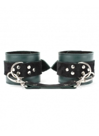 Изумрудные наручники Ladys Arsenal на карабинах - БДСМ Арсенал - купить с доставкой в Находке