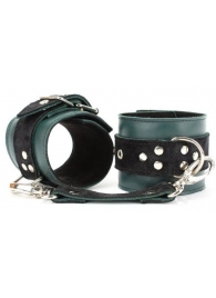 Изумрудные наручники Ladys Arsenal на карабинах - БДСМ Арсенал - купить с доставкой в Находке