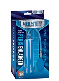 Синяя вакуумная помпа MENZSTUFF PENIS ENLARGER - Dream Toys - в Находке купить с доставкой