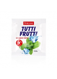 Пробник гель-смазки Tutti-frutti со вкусом мяты - 4 гр. - Биоритм - купить с доставкой в Находке