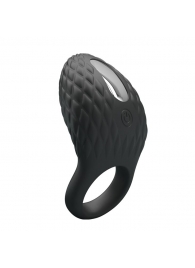 Черное эрекционное виброкольцо с рельефным дизайном Heloise - Baile - в Находке купить с доставкой