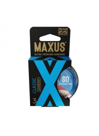 Классические презервативы в пластиковом кейсе MAXUS Classic - 3 шт. - Maxus - купить с доставкой в Находке