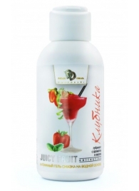 Интимный гель-смазка JUICY FRUIT с ароматом клубники - 100 мл. - БиоМед - купить с доставкой в Находке
