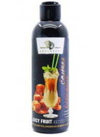 Интимный гель-смазка JUICY FRUIT с ароматом солёной карамели - 200 мл. - БиоМед - купить с доставкой в Находке