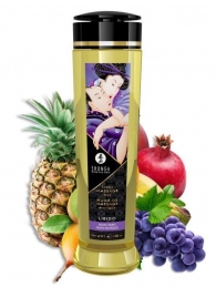 Массажное масло Libido Exotic Fruits с ароматом экзотических фруктов - 240 мл. - Shunga - купить с доставкой в Находке