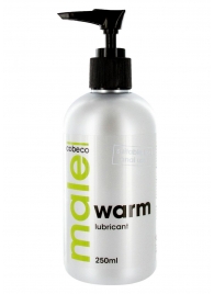 Лубрикант с согревающим эффектом MALE Cobeco Warm Lubricant - 250 мл. - Cobeco - купить с доставкой в Находке