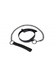 Черный ошейник Sin с поводком - Lola Games - купить с доставкой в Находке