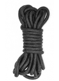 Черная веревка Do Not Disturb - 5 м. - Lola Games - купить с доставкой в Находке