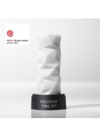 Белый 3D мастурбатор POLYGON - Tenga - в Находке купить с доставкой