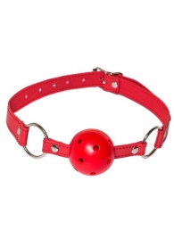 Красный кляп-шарик Firecracker - Lola Games - купить с доставкой в Находке