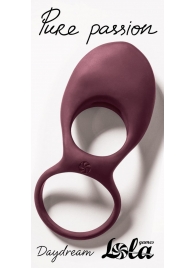 Бордовое эрекционное виброкольцо Daydream - Lola Games - в Находке купить с доставкой