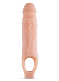 Телесный реалистичный фаллоудлинитель 9 Inch Silicone Cock Sheath Penis Extender - 22,86 см. - Blush Novelties - в Находке купить с доставкой