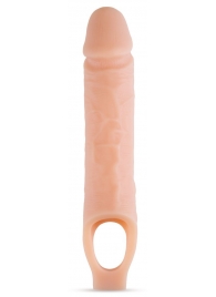Телесный реалистичный фаллоудлинитель 10 Inch Silicone Cock Sheath Penis Extender - 25,4 см. - Blush Novelties - в Находке купить с доставкой
