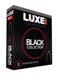 Черные презервативы LUXE Royal Black Collection - 3 шт. - Luxe - купить с доставкой в Находке