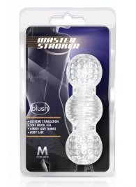 Прозрачный фигурный мастурбатор Master Stroker - Blush Novelties - в Находке купить с доставкой