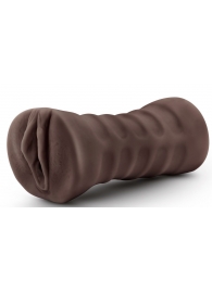 Коричневый мастурбатор-вагина Hot Chocolate Brianna - Blush Novelties - в Находке купить с доставкой