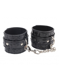 Черные наручники Surrender Wrist Restraints - Chisa - купить с доставкой в Находке